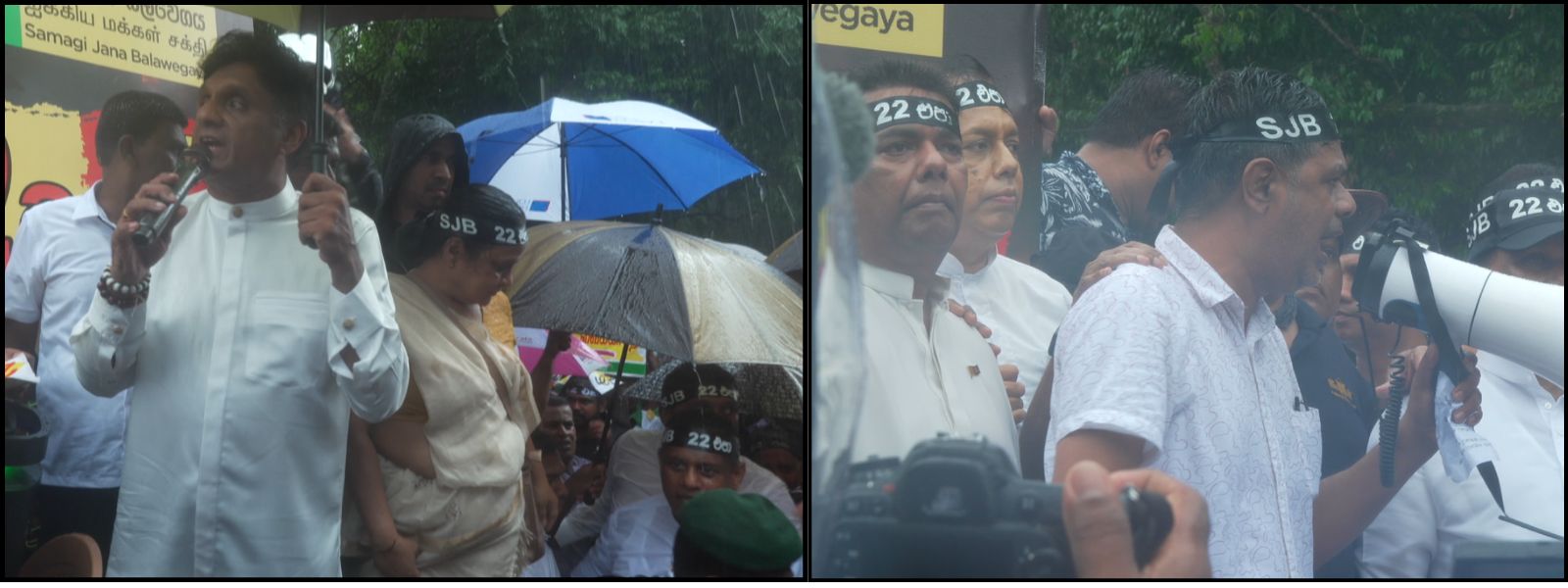 SJB March Against 22A Draws Drama Outside Parliame